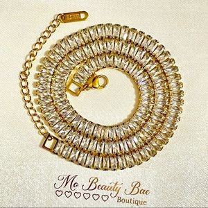 Gold Baguette Necklace